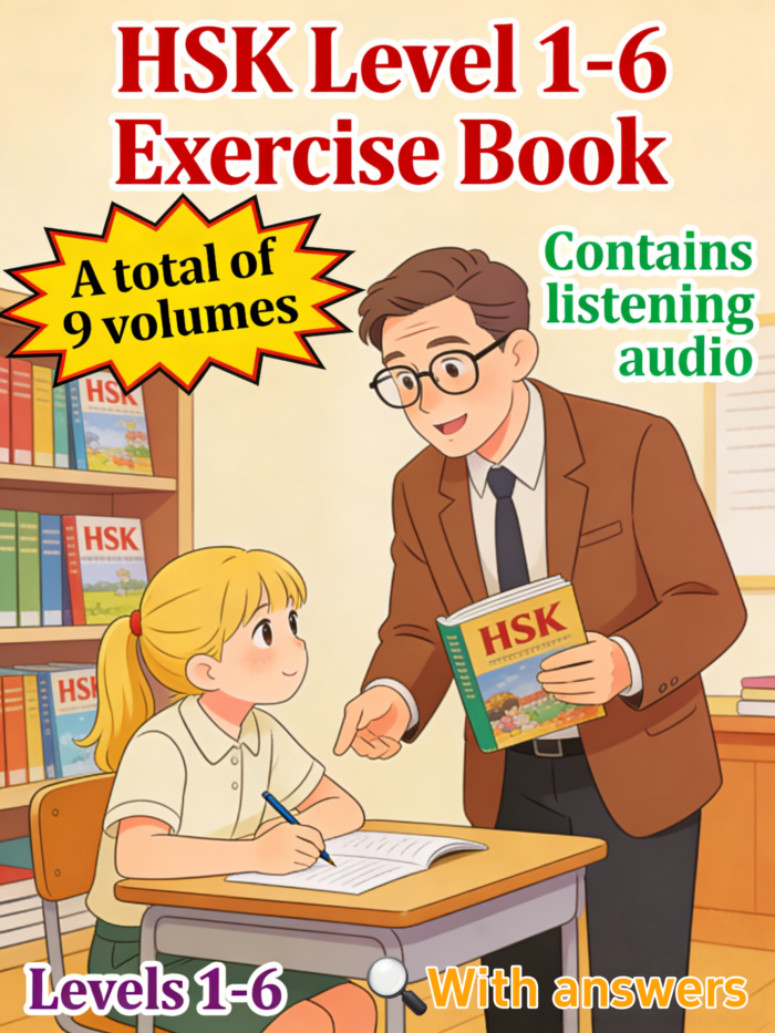 9 HSK Level 1-6 Standard Course Original Workbooks Collection