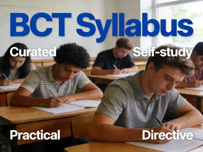 BCT Exam Syllabus & Sample Papers (Self-Study Exam Prep Kit)